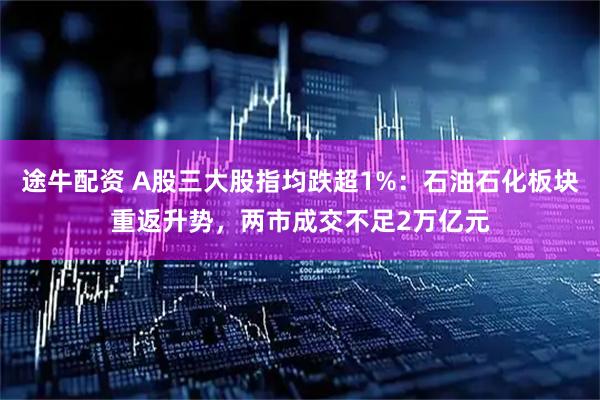 途牛配资 A股三大股指均跌超1%:石油石化板块重返升势,两市成交不足2万亿元
