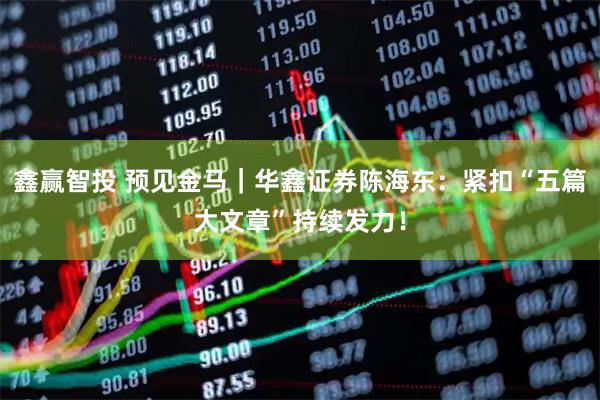 鑫赢智投 预见金马|华鑫证券陈海东:紧扣“五篇大文章”持续发力!