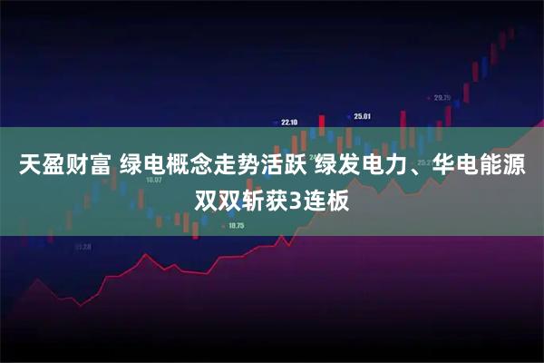 天盈财富 绿电概念走势活跃 绿发电力、华电能源双双斩获3连板