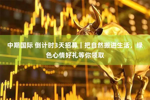 中期国际 倒计时3天招募｜把自然搬进生活，绿色心情好礼等你领取