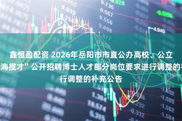 鑫恒盈配资 2026年岳阳市市直公办高校、公立医院“四海揽才”公开招聘博士人才部分岗位要求进行调整的补充公告