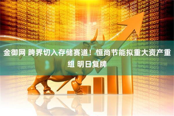 金御网 跨界切入存储赛道！恒尚节能拟重大资产重组 明日复牌