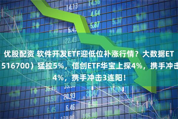 优股配资 软件开发ETF迎低位补涨行情？大数据ETF华宝（516700）猛拉5%，信创ETF华宝上探4%，携手冲击3连阳！