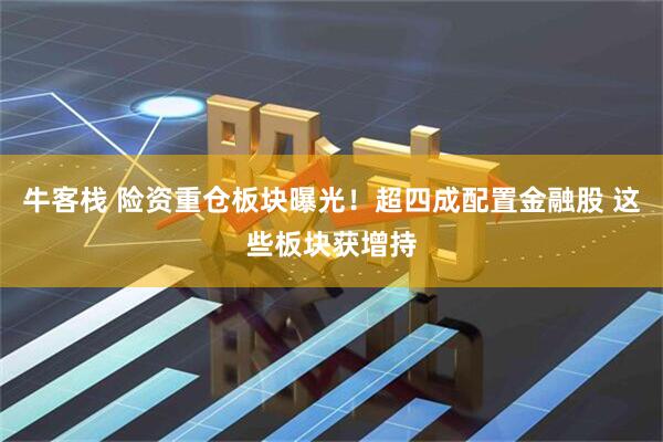 牛客栈 险资重仓板块曝光!超四成配置金融股 这些板块获增持